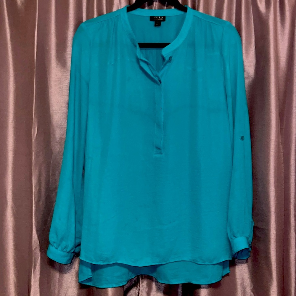 Aqua blouse